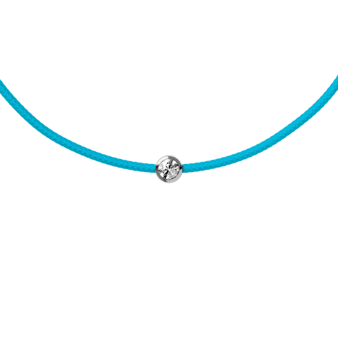 Bracelet ICE Jewellery Diamond Cord Turquoise Blue 021095 – Cordon Bleu Turquoise & Véritable Diamant