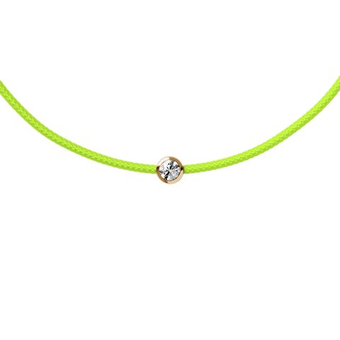 Bracelet ICE Jewellery Diamond Cord Neon Green 021097 – Cordon Vert Fluo & Véritable Diamant