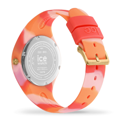 Montre ICE Tie and Dye Crystal Rose XS28 022597 – Dégradé Rose Jaune & Silicone 28mm