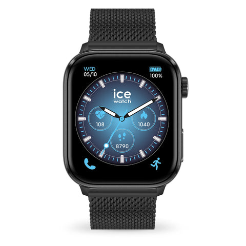 ICE smart 3.0 rectangulaire 1.78 Black Milanese 024300