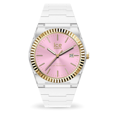 Montre ICE Watch Power White Clear Pink – Réf. 024774 – 36mm – Montre Blanche et Rose Dorée Étanche 10 ATM