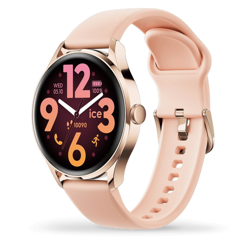 Montre Connectée ICE Smart 3.0 Ronde 1.20 – Rose Gold Nude Réf. 025103 | Écran Tactile, Notifications, Suivi Santé