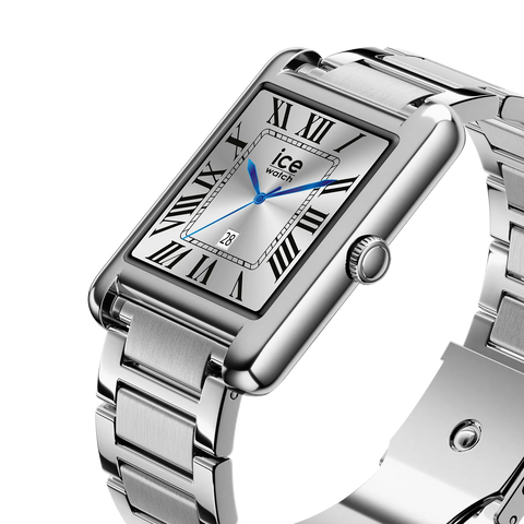 Montre Connectée ICE smart TKS 2.0 Silver 025381 – Écran AMOLED 1.41 – Bracelet Acier Argenté – Appels Bluetooth – Étanche IP68