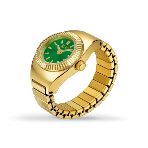 Montre bague ICE-Watch Chouchou Gold Olive – Finition Dorée & Cadran Vert