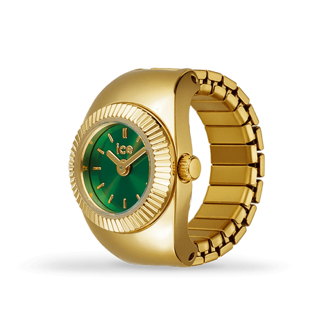 Montre bague ICE-Watch Chouchou Gold Olive – Finition Dorée & Cadran Vert