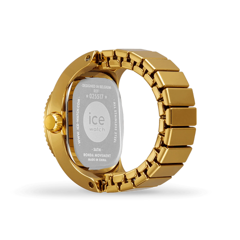 Montre bague ICE-Watch Chouchou Gold Olive – Finition Dorée & Cadran Vert