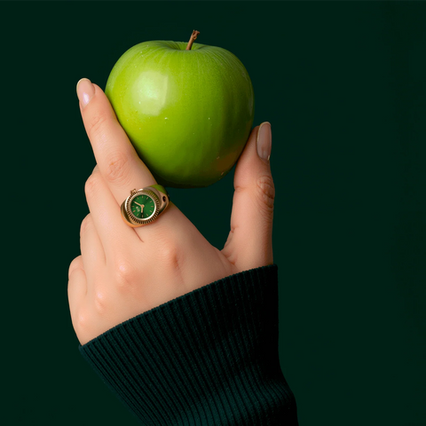 Montre bague ICE-Watch Chouchou Gold Olive – Finition Dorée & Cadran Vert