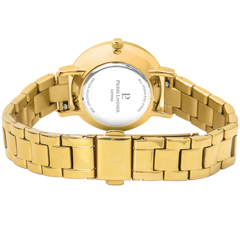 Montre Femme Pierre Lannier Chouquette 037H542 – Dorée – Bracelet Acier – Lunette Sertie