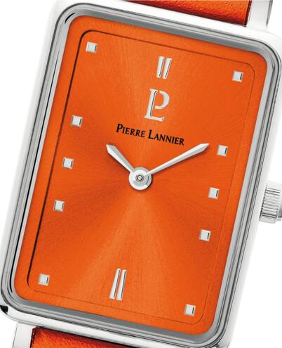 PIERRE LANNIER ARIANE - Cadran orange - Bracelet orange