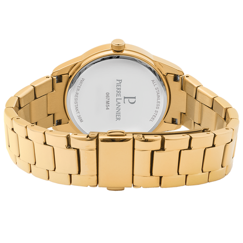 Montre Pierre Lannier Roxane 067M542 – Femme – Cadran Doré & Bracelet Acier Doré – Élégance intemporelle