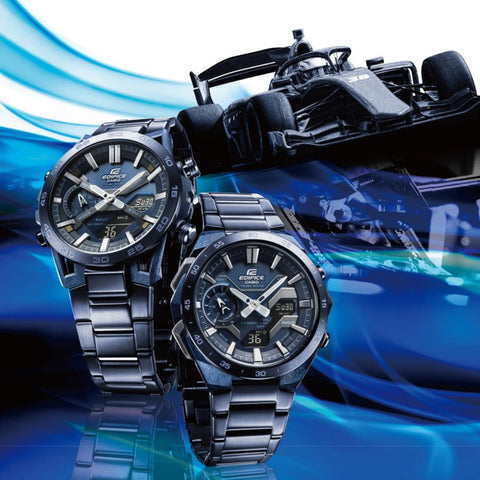 Casio Edifice ECB-2000CB-2A – Montre Homme Solaire Bluetooth 47mm Style Sport Auto Racing Bleu