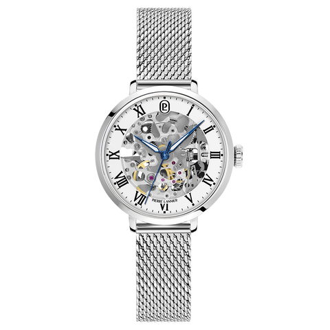 Pierre Lannier AUTOMATIC 137H601 – Montre Femme Automatique Squelette Argentée