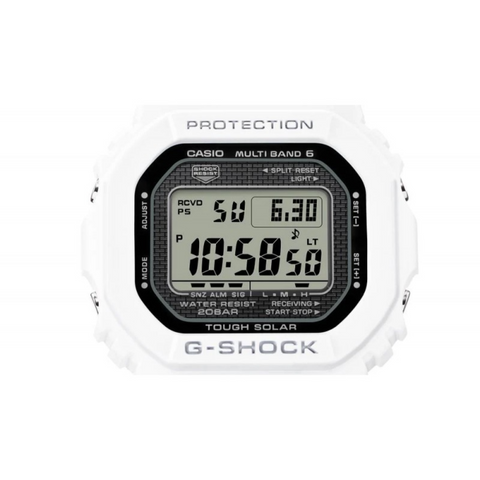G-SHOCK GW-5000HS-7ER – Montre Homme Solaire Radio-Pilotée Made in Japan 43mm Édition Blanche Résistante aux Chocs