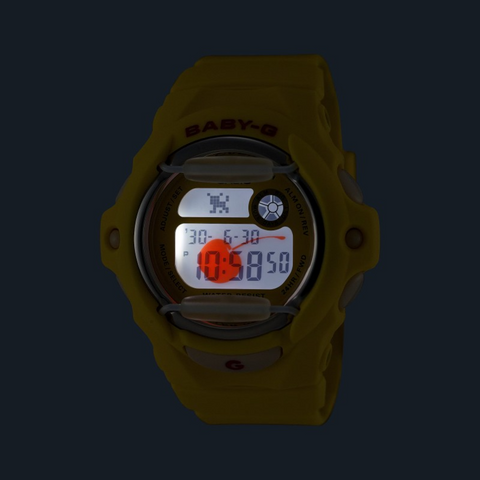 Montre Casio Baby-G BG-169CH-9ER Cherry – Digitale Jaune, Étanche 200m