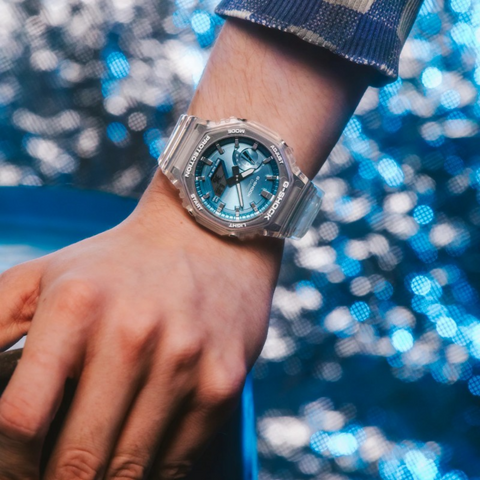 Montre Casio G-SHOCK GA-2100BM-7A2ER Bright Metallic – Homme – Ultra Résistante – Boîtier Carbone – Étanche 200M