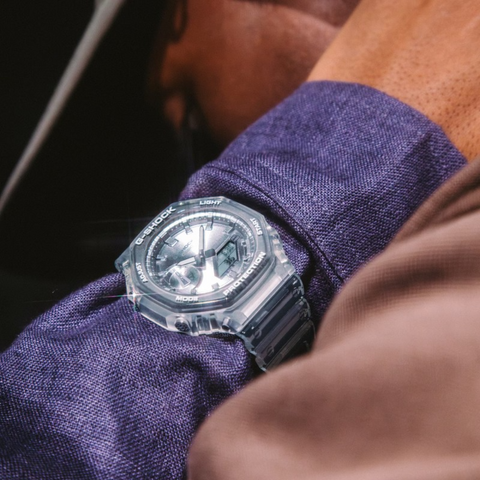 Montre Casio G-SHOCK GA-2100BM-7A8ER Bright Metallic – Homme – Résistante aux chocs – Design Octogonal – Étanche 200M