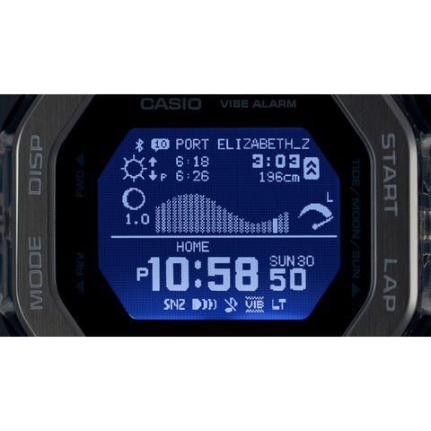 Casio G-Shock G-Lide GBX-100S-1ER – Marée & Bluetooth Smart