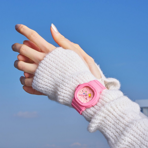 Montre CASIO BABY-G BGA-10-4AER – Playful Hearts Rose | Cadran Cœurs Changeants, Résistante & Étanche 100M