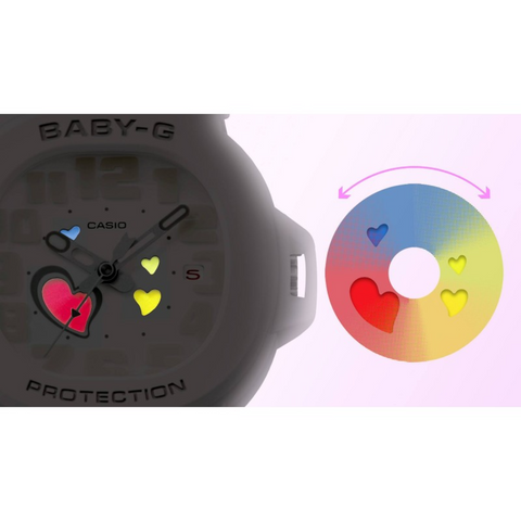 Montre CASIO BABY-G BGA-10-6AER – Playful Hearts Series | Digitale Femme Lilas Résistante aux Chocs & Étanche 100M