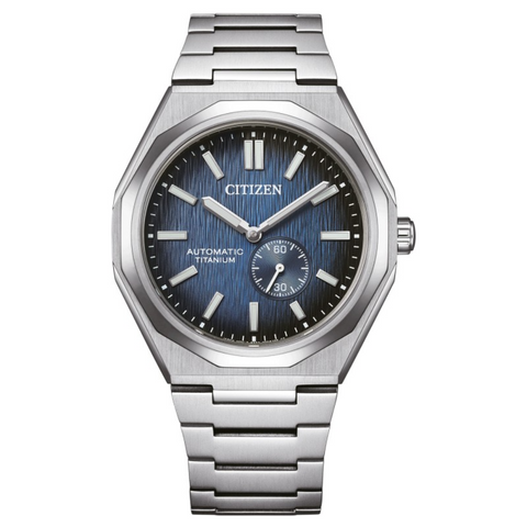 Montre Citizen Zenshin NK5020-58M – Automatique 40.5 mm Super Titanium Cadran Bleu Marine Verre Saphir Étanche 100m