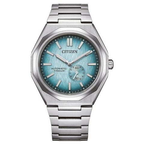 Montre Citizen Zenshin NK5020-58L – Automatique 40.5 mm Super Titanium Cadran Bleu Verre Saphir Étanche 100m