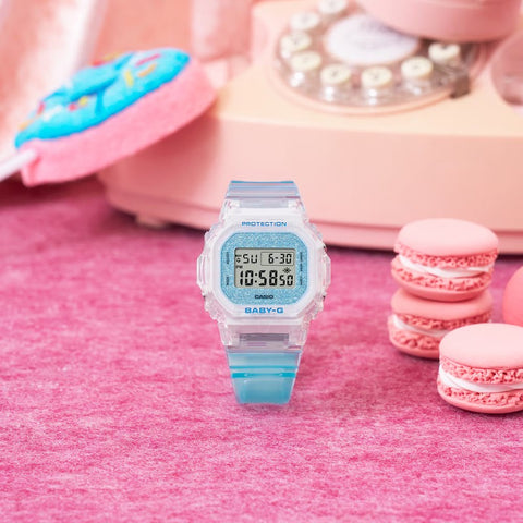 Casio Baby-G BGD-565GC-2ER – Digitale Bleue Pailletée 100M