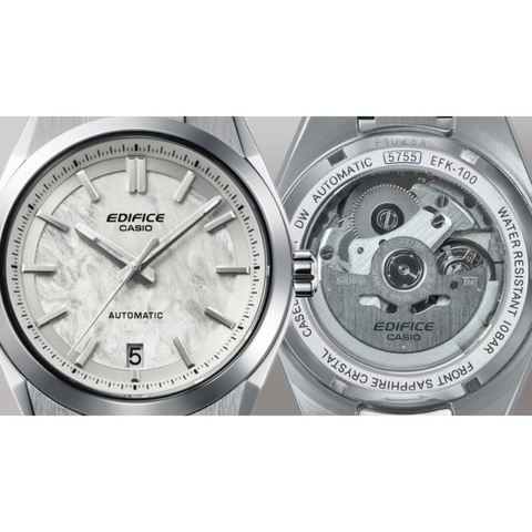 Casio Edifice EFK-100D-7AER â Automatique Cadran Blanc Acier