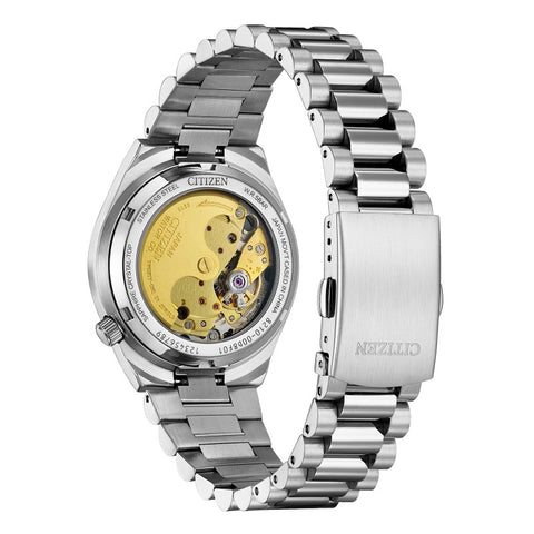 Montre Citizen Tsuyosa Time Slip Automatique 37 mm – Réf. NJ0200-50E – Édition Limitée 8 000 ex., Cadran Noir Dégradé, Verre Saphir
