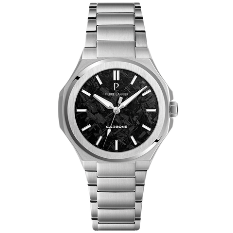 Pierre Lannier GRAPHITE 201G181 – Montre Homme Carbone Forgé 38 mm