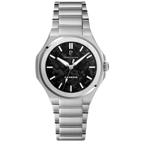 Pierre Lannier GRAPHITE 201G181 – Montre Homme Carbone Forgé 38 mm