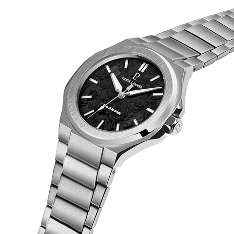 Pierre Lannier GRAPHITE 201G181 – Montre Homme Carbone Forgé 38 mm