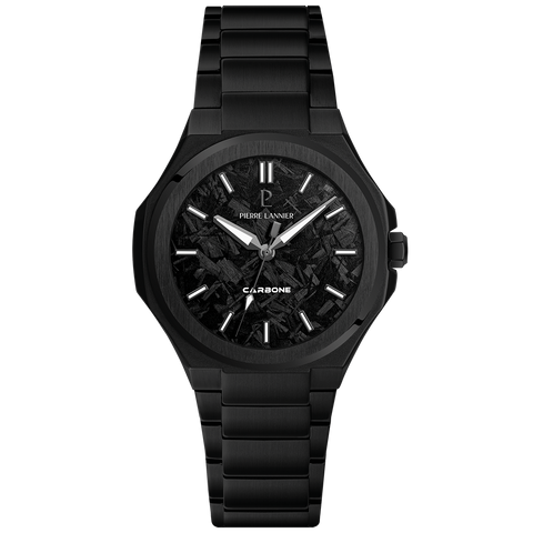 Pierre Lannier GRAPHITE 202K489 – Montre Homme Full Black Carbone Forgé