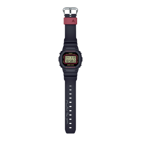 Montre G-SHOCK DW-5600INI-1ER Andrés Iniesta – Édition Limitée, Résine Bio, Rétroéclairage LED, Étanche 200M