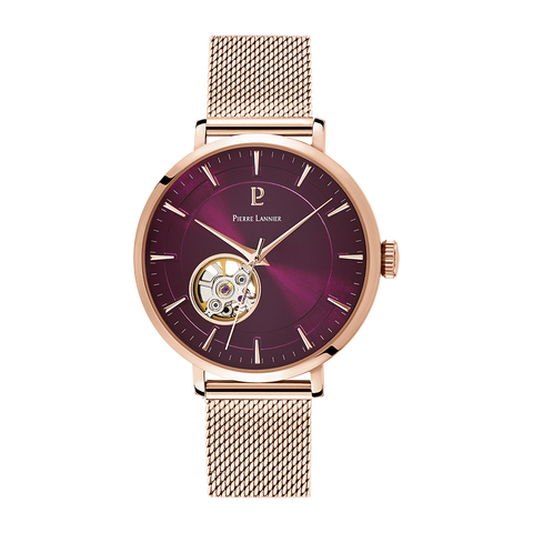 Pierre Lannier Automatic 307F988 – Montre Femme Automatique Framboise