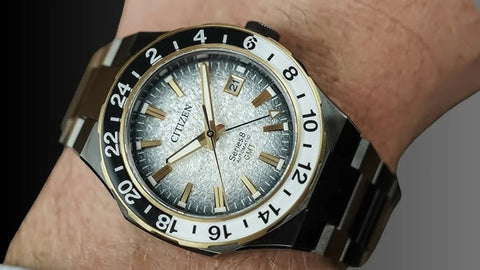 Montre Citizen Serie 8 GMT Automatique 41 mm – Réf. NB6035-55H – Winter Night Glow Édition Limitée, Calibre 9054