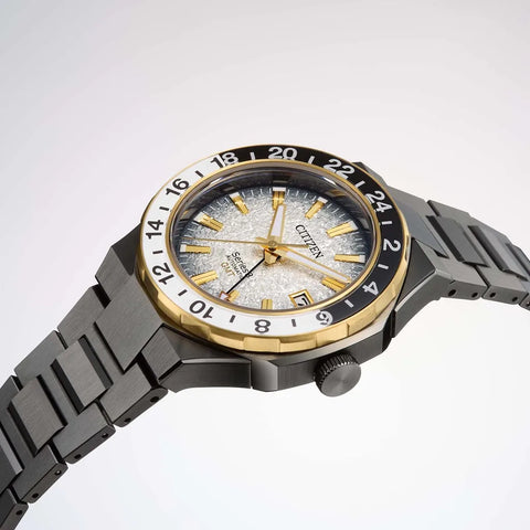 Montre Citizen Serie 8 GMT Automatique 41 mm – Réf. NB6035-55H – Winter Night Glow Édition Limitée, Calibre 9054