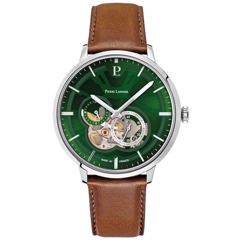 Pierre Lannier Trio 334B174 | Automatique Cadran Vert