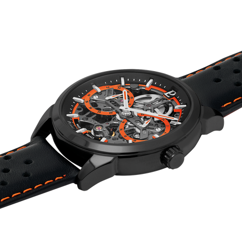 Pierre Lannier MONARCK 347A433 – Montre Automatique Racing Noir & Orange