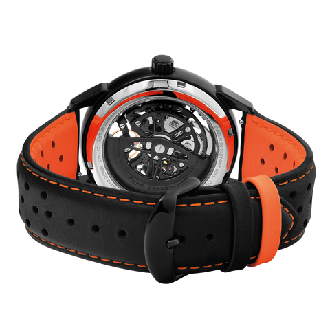 Pierre Lannier MONARCK 347A433 – Montre Automatique Racing Noir & Orange