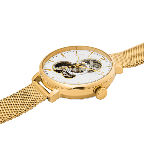 Pierre Lannier Mélodie 349A502 – Montre Automatique Femme Dorée