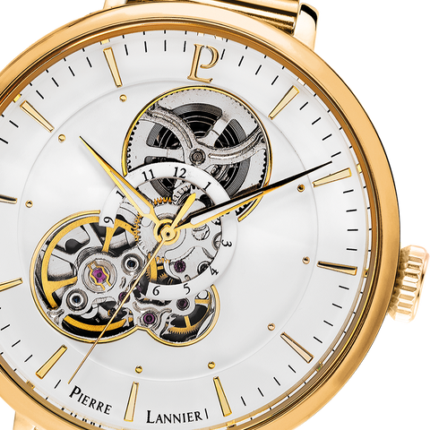 Pierre Lannier Mélodie 349A502 – Montre Automatique Femme Dorée