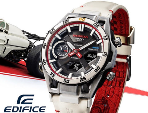 Montre Casio EDIFICE Honda Racing ECB-2300HR-1AER – Édition Spéciale 60e Anniversaire F1 – Solaire Bluetooth Verre Saphir