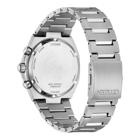 Montre Citizen Chronograph Super Titanium™ Eco-Drive – Cadran Argent, 42 mm | Réf. CA4610-85A