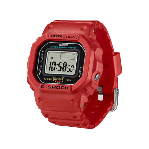 Montre-Bague G-SHOCK DWN-5600-4ER Nano – Série 5600 – Résine biosourcée – Étanche 20 bar – Édition Collector Rouge