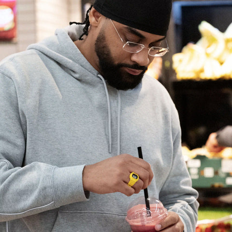 Montre-Bague G-SHOCK DWN-5600-9ER Nano – Série 5600 – Résine biosourcée – Étanche 20 bar – Édition Collector Jaune