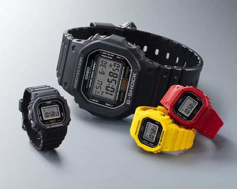 Montre-Bague G-SHOCK DWN-5600-4ER Nano – Série 5600 – Résine biosourcée – Étanche 20 bar – Édition Collector Rouge