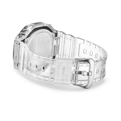 Montre Casio G-SHOCK GA-2100SRS-7AER – CasiOak G-Classic Blanche Irisée | Résistante aux Chocs, Ultra-Légère & Design Futuriste