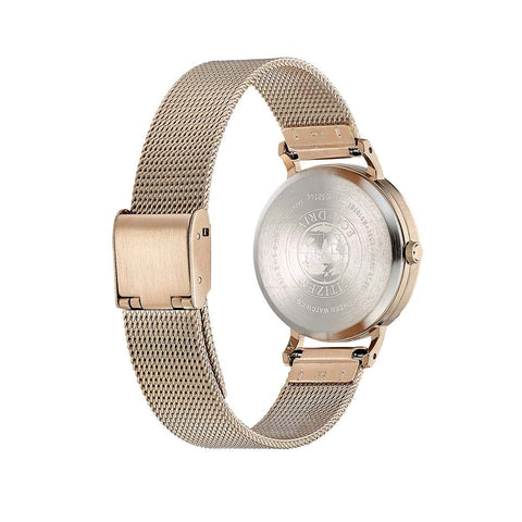 Citizen Lady EM0576-80A – Montre Femme Solaire Eco-Drive 32mm Acier Argenté Cadran Blanc