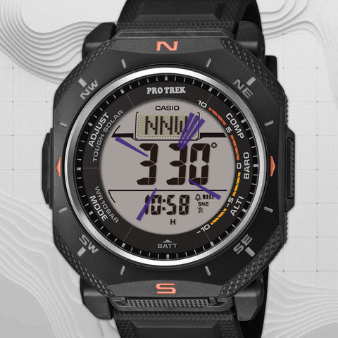 CASIO PRO TREK PRG-69-4ER – Montre Randonnée Altimètre Solaire