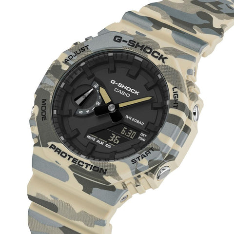 G-SHOCK GA-2100CM-5AER Camouflage – Montre Sport Résistante 200 m